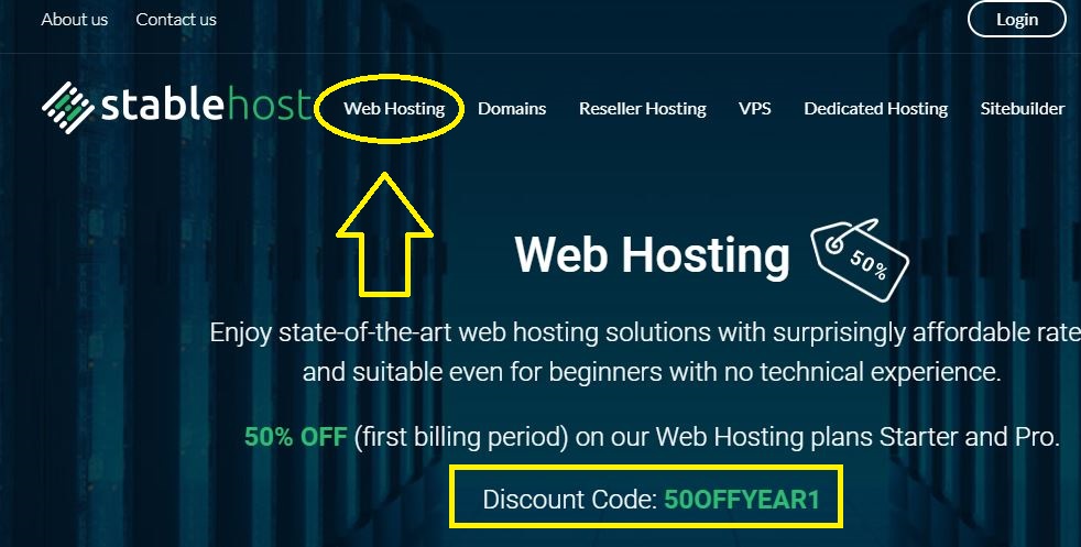 hướng dẫn mua web hosting từ stablehost
